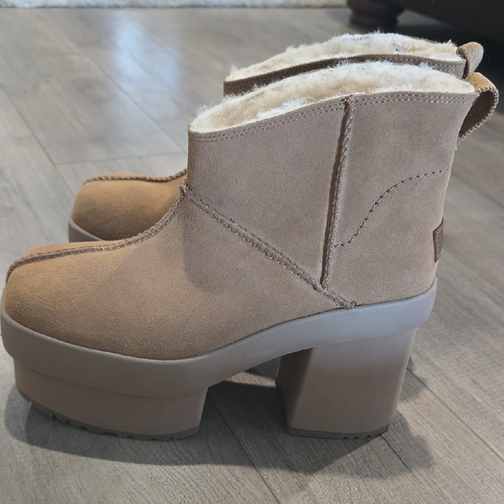 UGG New Heights Suede Platform Ankle Boots  New no Tags